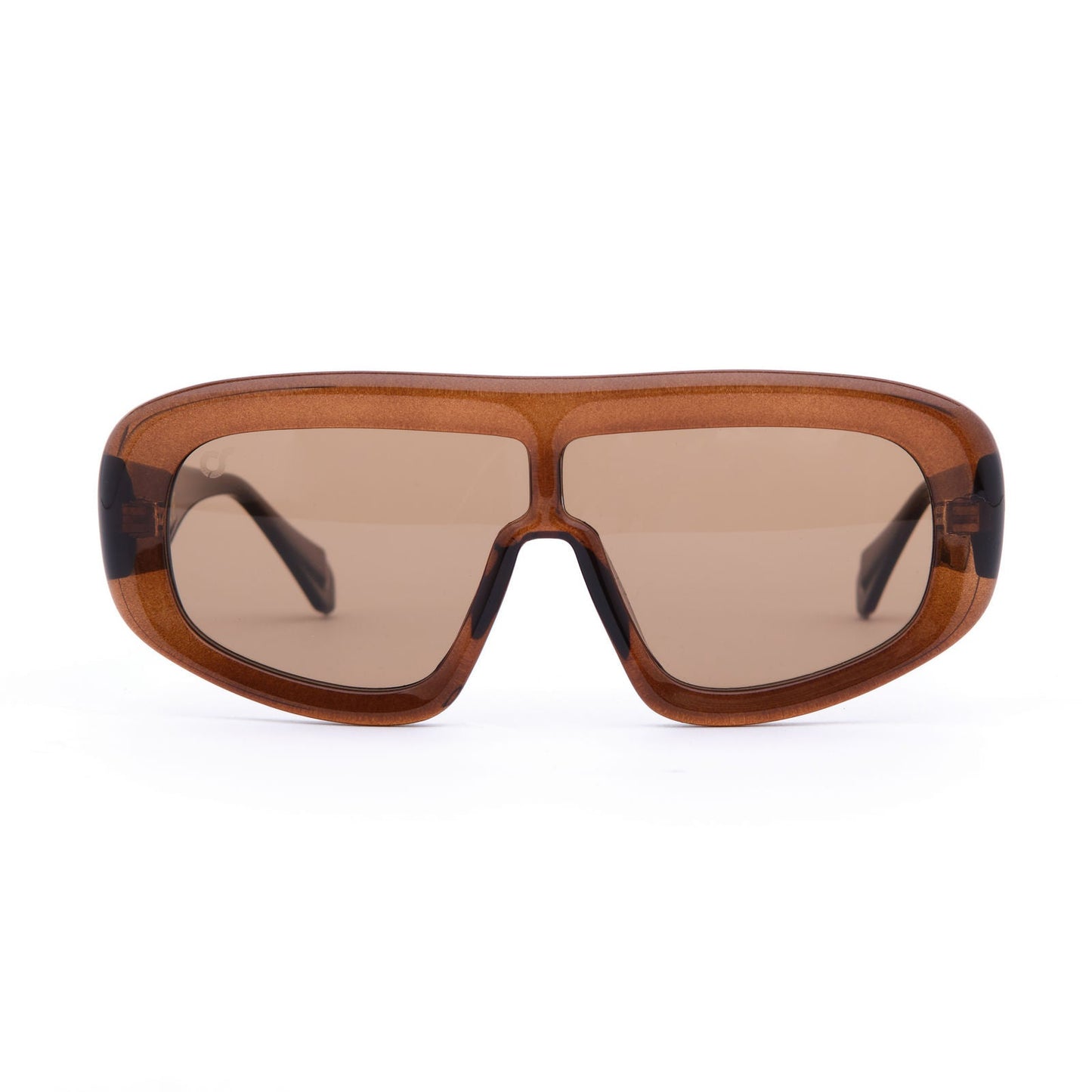 Sonnenbrille mit übergroßem Rahmen
