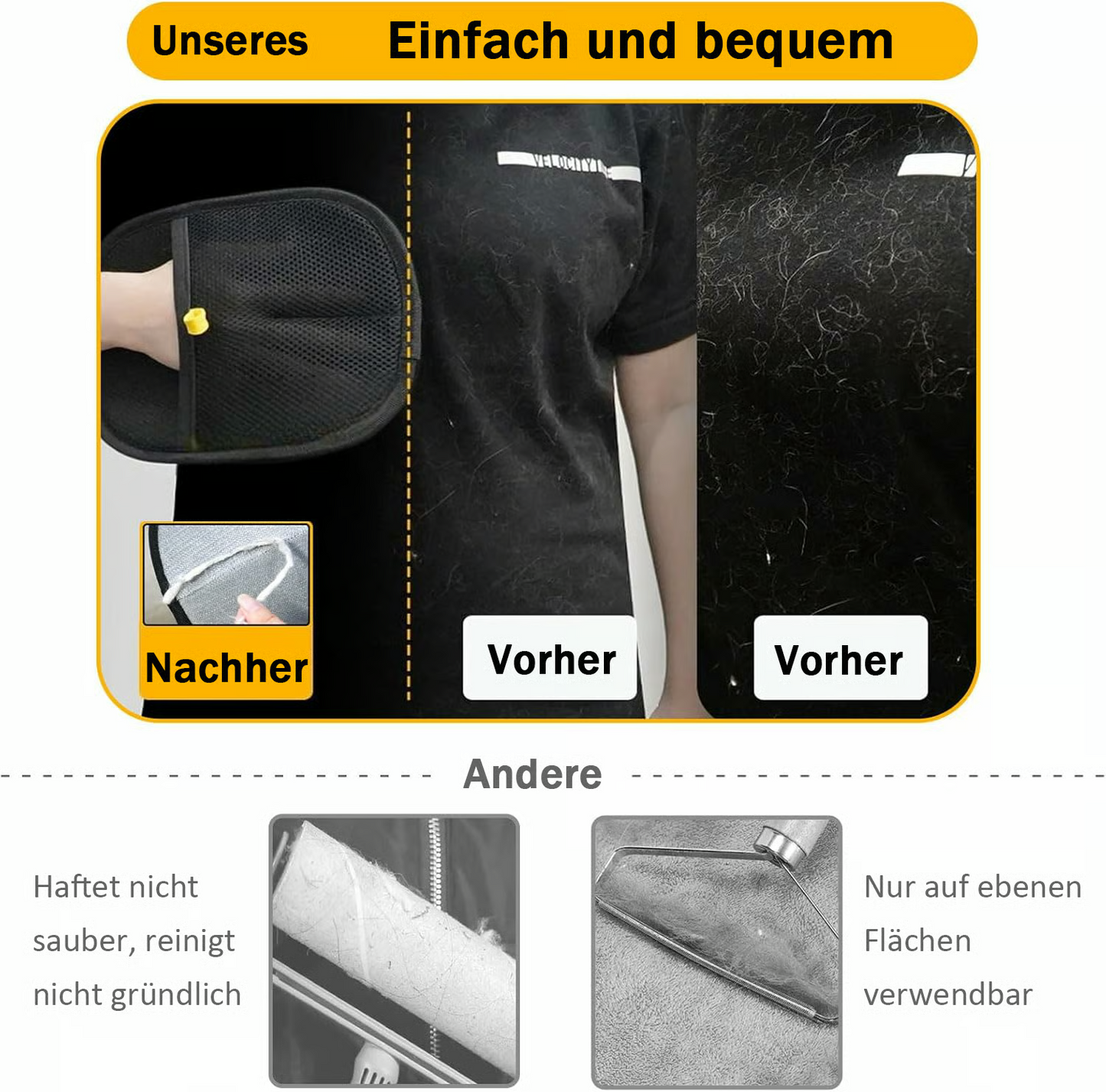 Tierhaarentfernungs-Handschuh