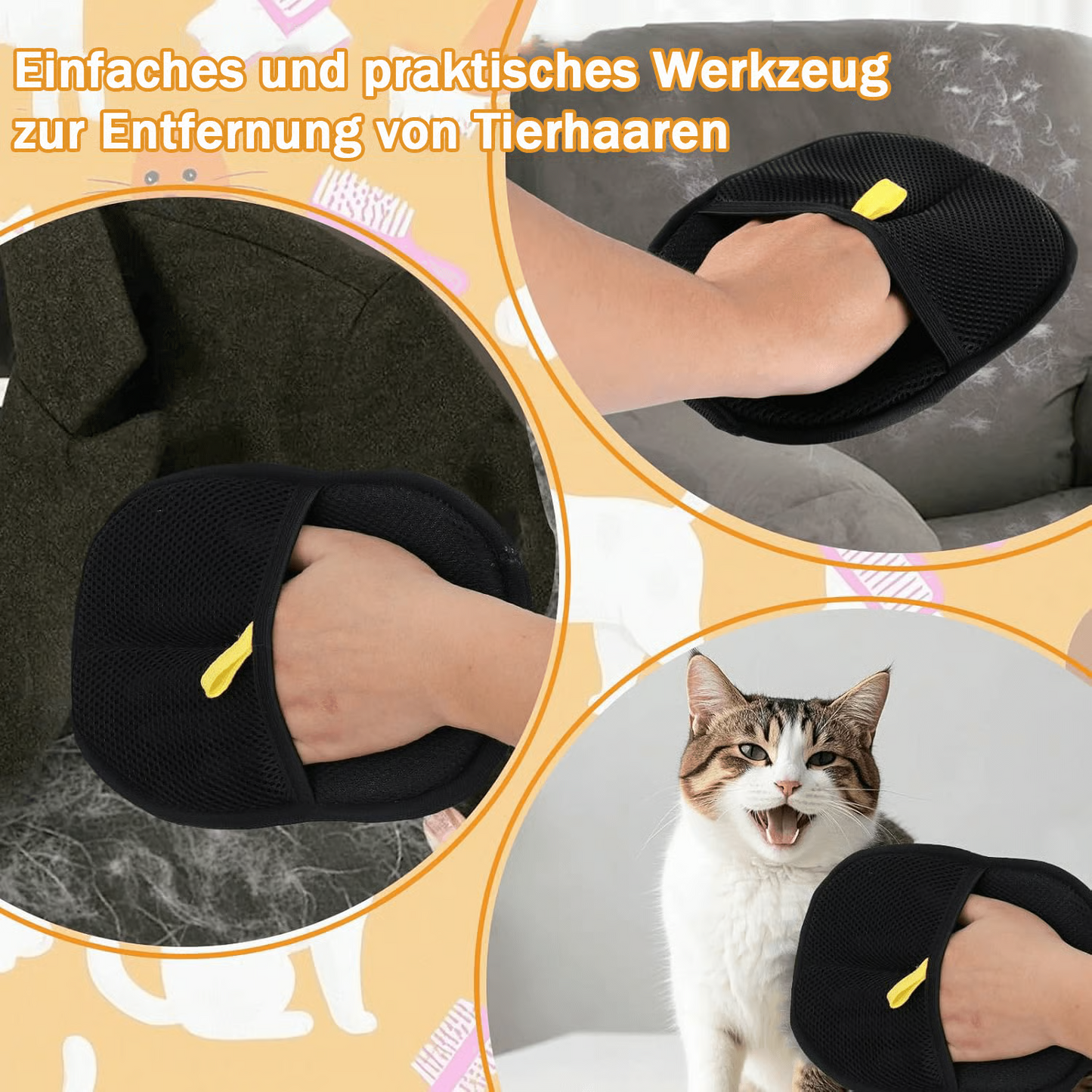 Tierhaarentfernungs-Handschuh
