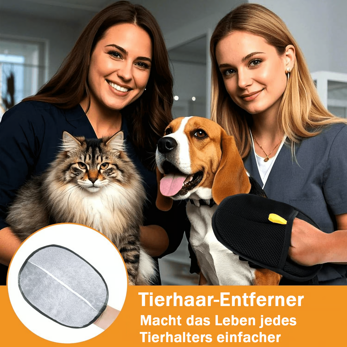 Tierhaarentfernungs-Handschuh