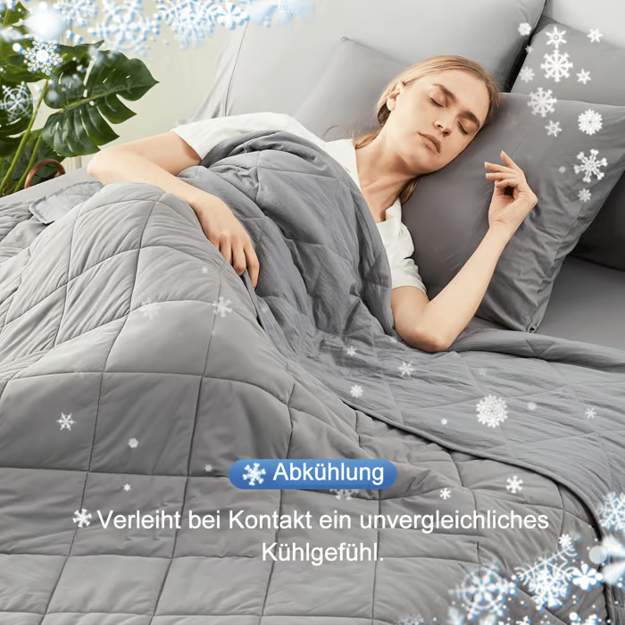 Doppelseitige kühlende Überwurfdecke