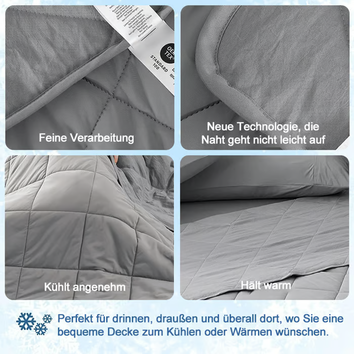 Doppelseitige kühlende Überwurfdecke