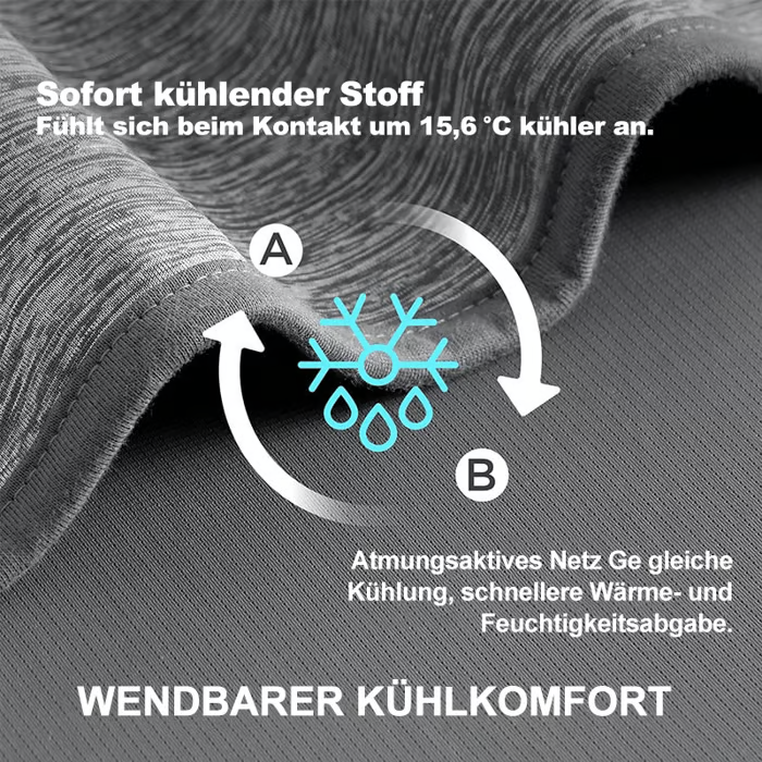Doppelseitige kühlende Überwurfdecke