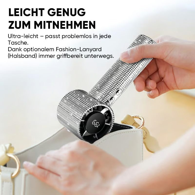 Premium Handventilator mit Turbo-Luftstrom & Akku