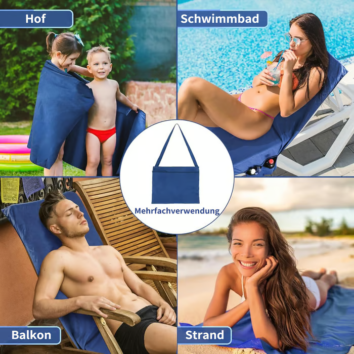 Sommer-Liegestuhl-Handtuchtasche mit Aufbewahrungstasche