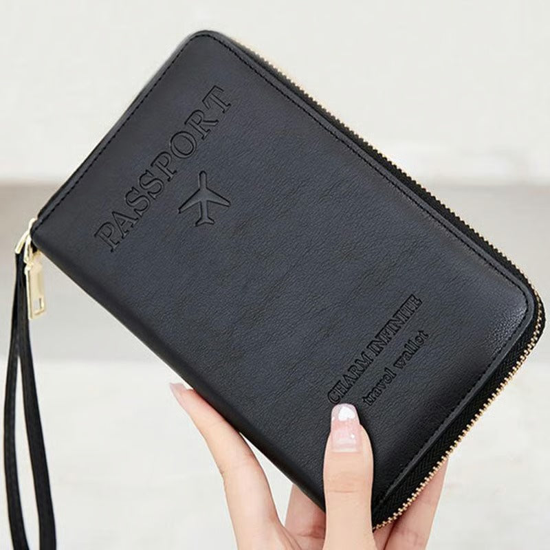 Multifunktionale RFID Reisepass-Brieftasche