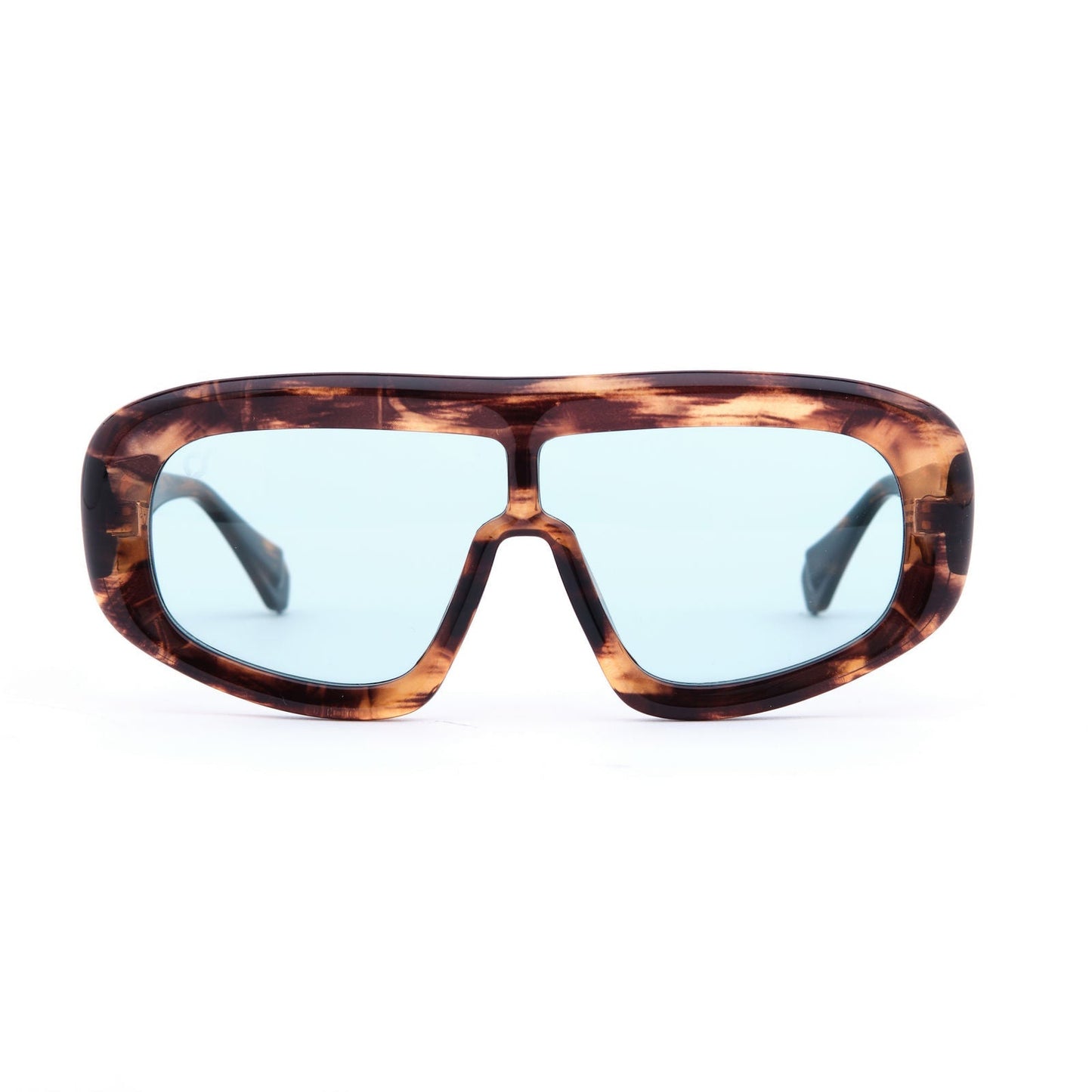 Sonnenbrille mit übergroßem Rahmen