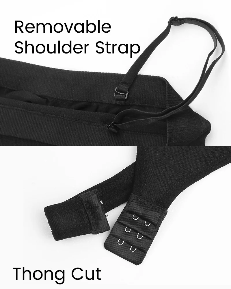 Seamless Bandeau Shaping Bodysuit With Removable Straps