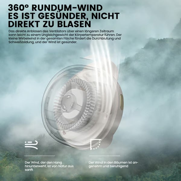 Small Whirlwind Clip Waist Neck Fan