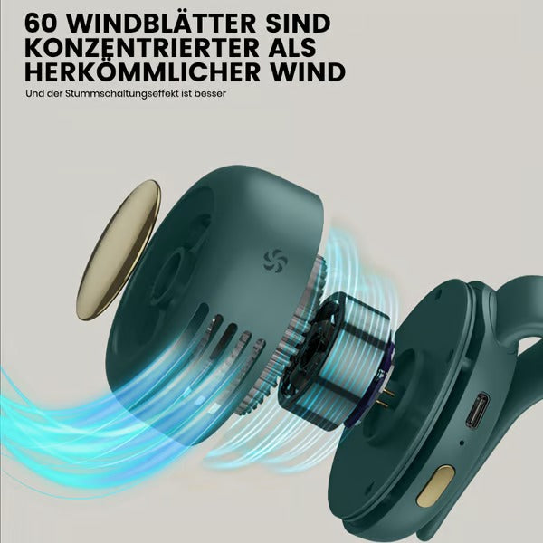 Small Whirlwind Clip Waist Neck Fan