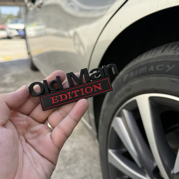 Old Man Edition Auto-Emblem