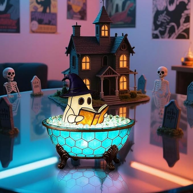 Halloween Party Geister Schaumbad Lampe