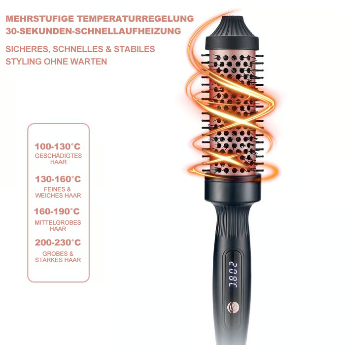 LCD-Locken- und Glätteisen mit doppeltem Verwendungszweck