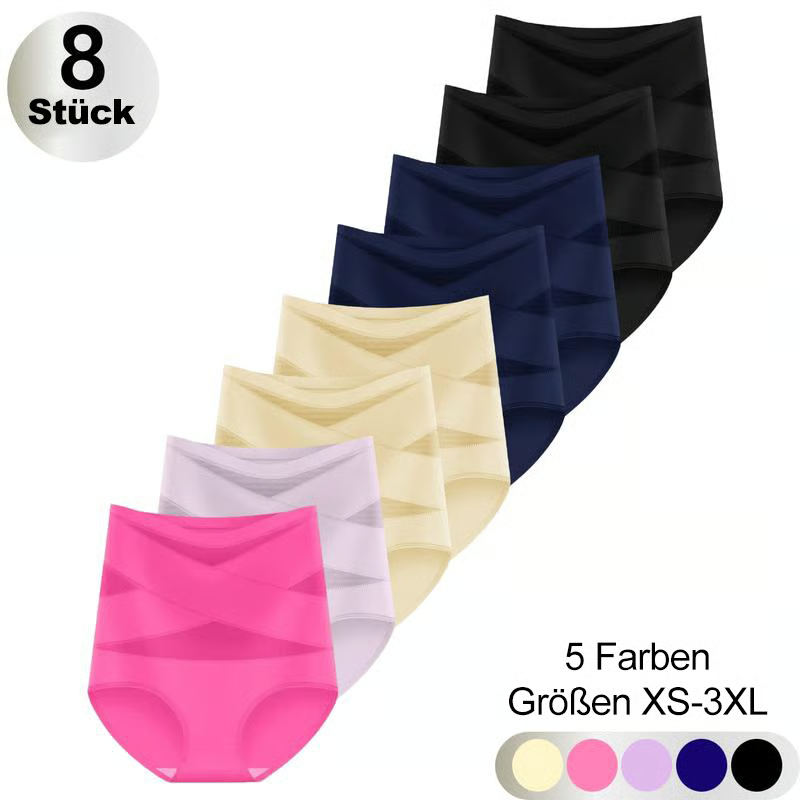 4er-Pack Miederhöschen mit hoher Taille für Damen