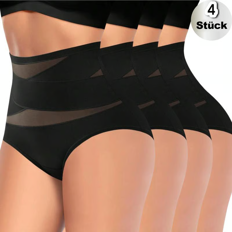 4er-Pack Miederhöschen mit hoher Taille für Damen