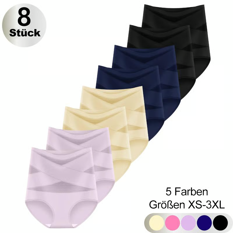4er-Pack Miederhöschen mit hoher Taille für Damen