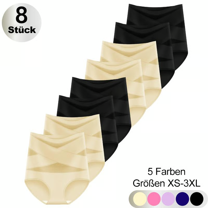 4er-Pack Miederhöschen mit hoher Taille für Damen
