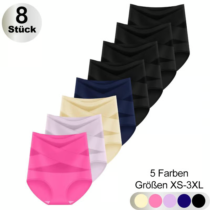 4er-Pack Miederhöschen mit hoher Taille für Damen