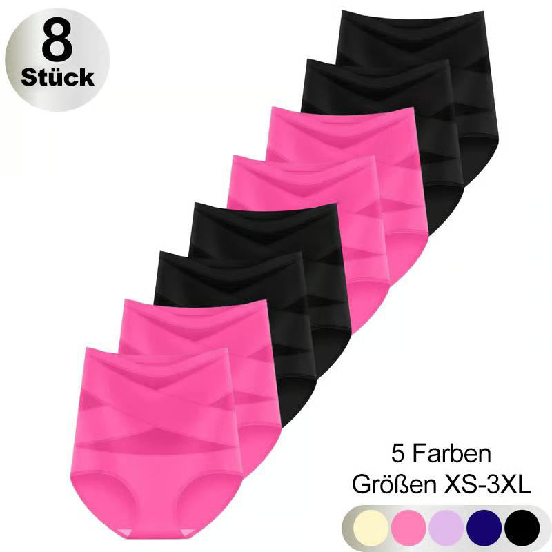 4er-Pack Miederhöschen mit hoher Taille für Damen