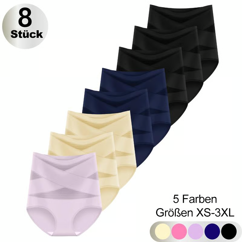 4er-Pack Miederhöschen mit hoher Taille für Damen