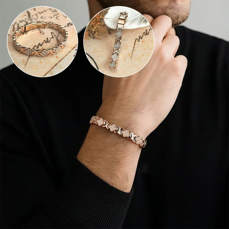 Blumenarmband aus Kupfer