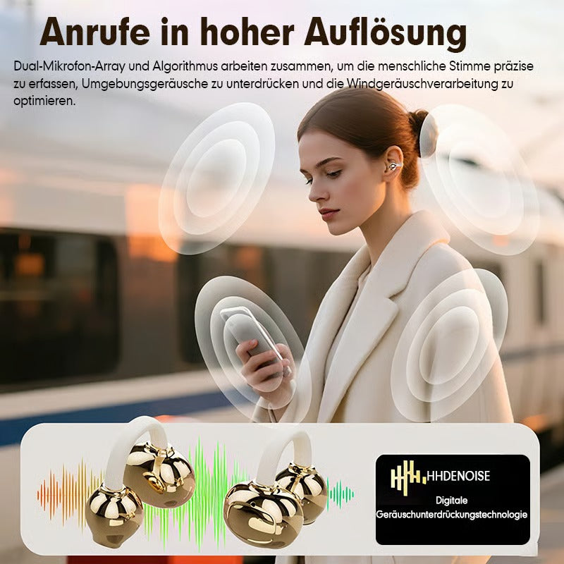 Modische kabellose Clip-On-Kopfhörer