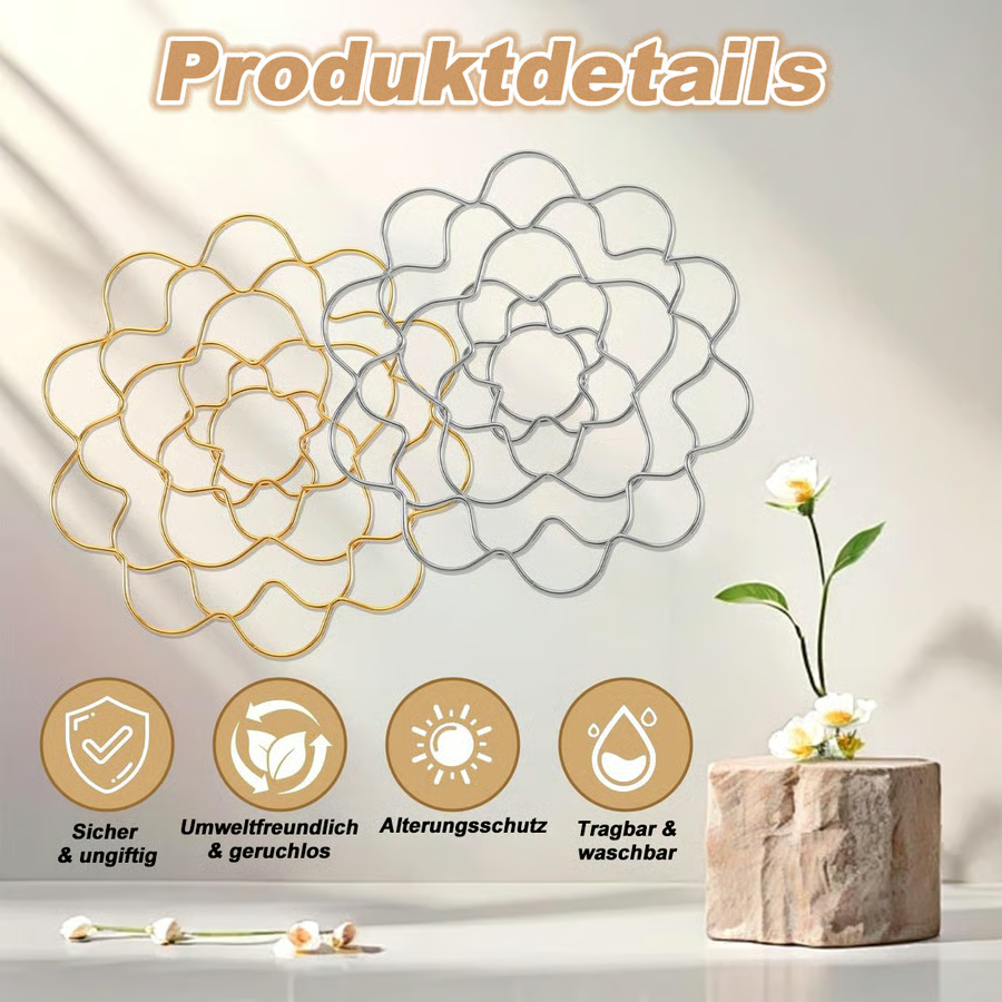 Blumengitter-Organizer aus Edelstahl