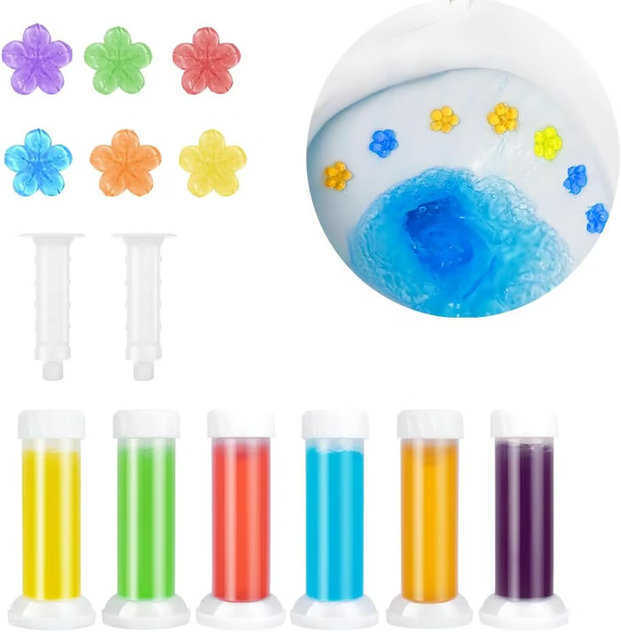 84 Blumen Toilettenreiniger Gelstempel