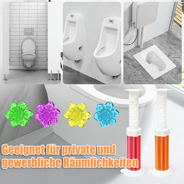 84 Blumen Toilettenreiniger Gelstempel