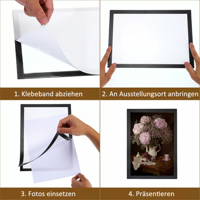 Wiederverwendbarer magnetischer Bilderrahmen