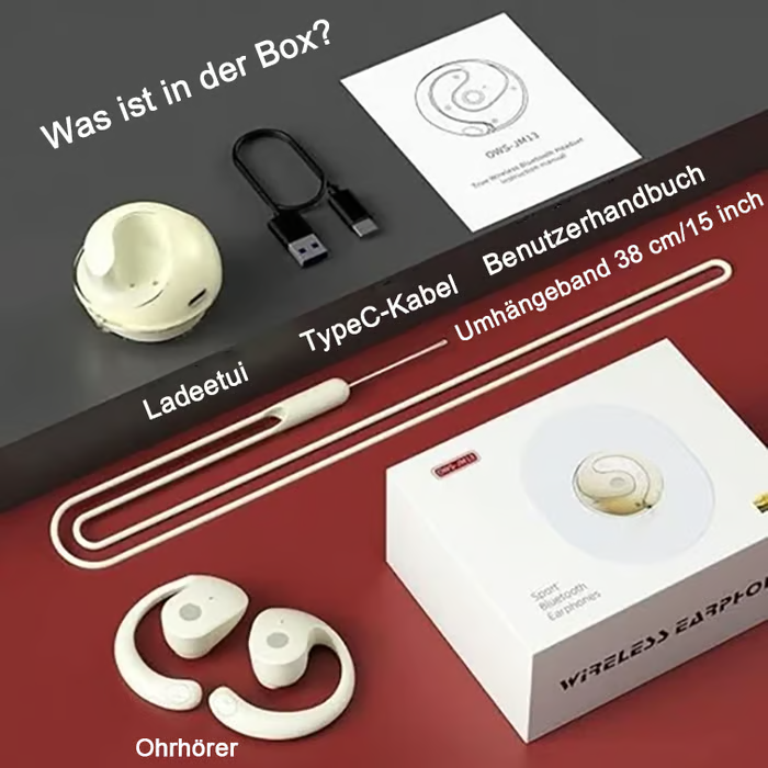 AI-Übersetzungs-Wireless OWS Bluetooth 5,4 Kopfhörer (Kompatibel mit iOS & Android)