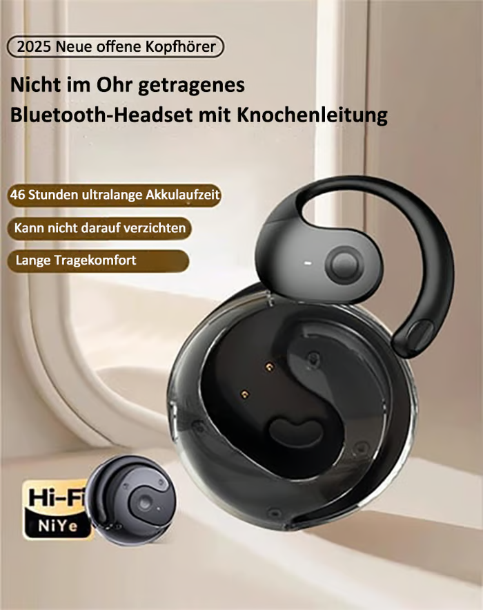 AI-Übersetzungs-Wireless OWS Bluetooth 5,4 Kopfhörer (Kompatibel mit iOS & Android)