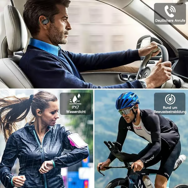 AI-Übersetzungs-Wireless OWS Bluetooth 5,4 Kopfhörer (Kompatibel mit iOS & Android)