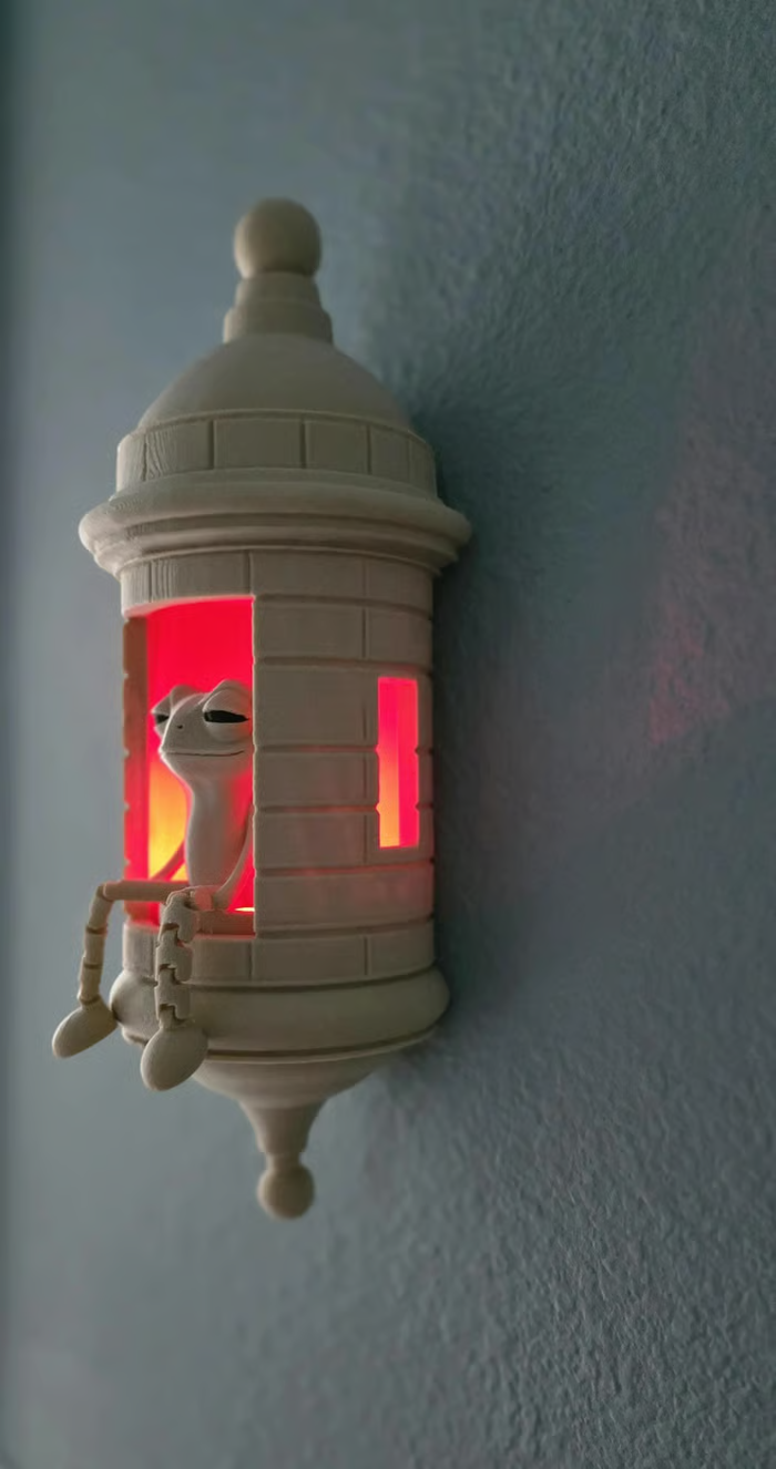 Puertoricanische Garita Wand-Coqui-Lampe