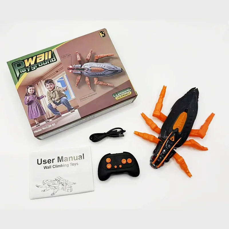 Ferngesteuertes Gecko-Spielzeug zum Wandklettern mit LED-Augen