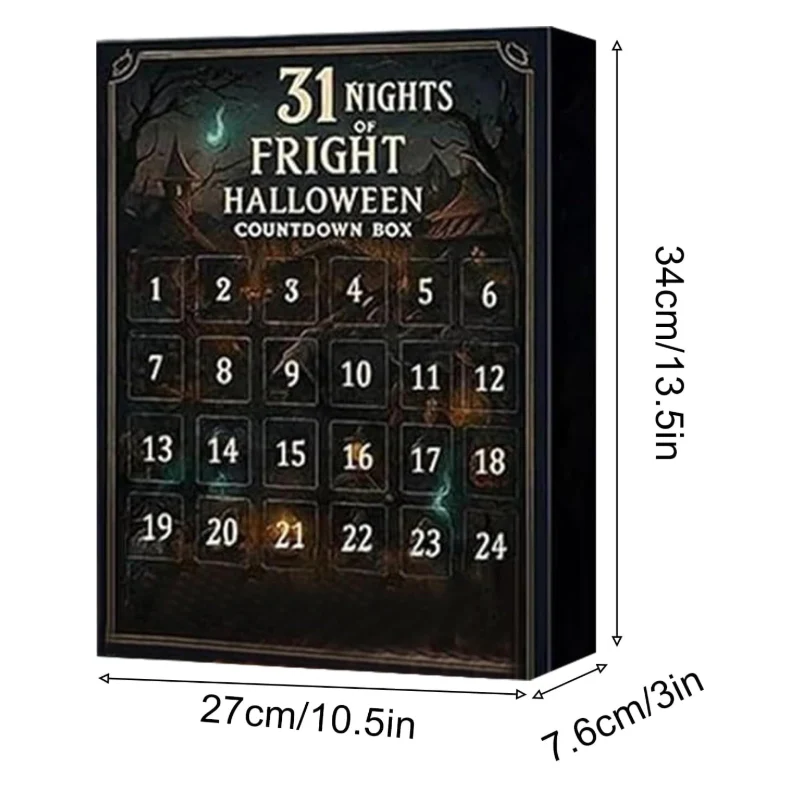 31 Nächte des Schreckens Halloween-Countdown-Box
