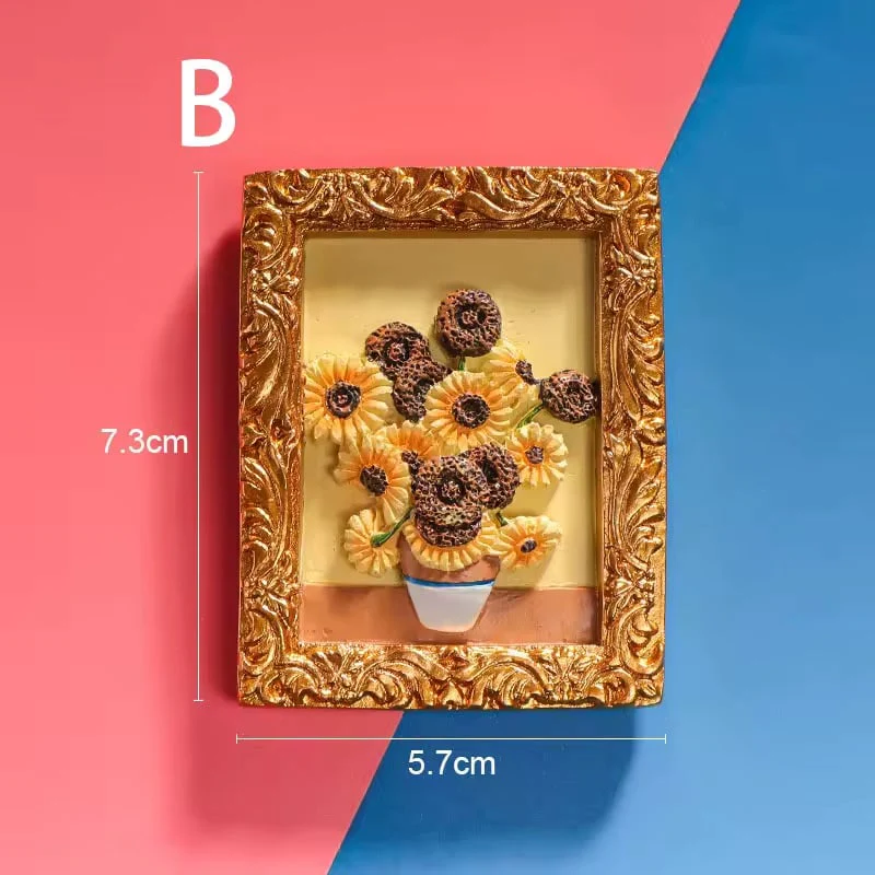 Van Gogh inspiriertes Kühlschrankmagnet-Set