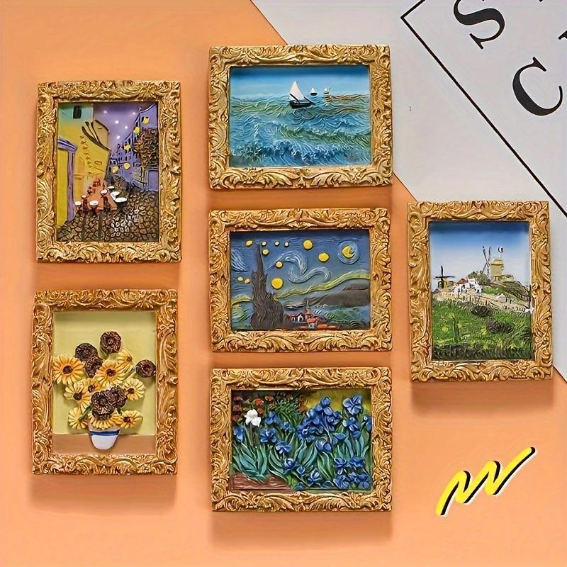 Van Gogh inspiriertes Kühlschrankmagnet-Set