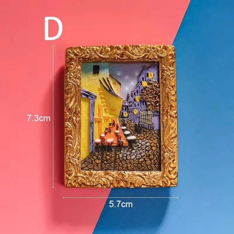 Van Gogh inspiriertes Kühlschrankmagnet-Set