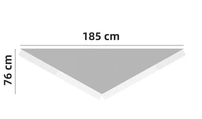 Damenschal aus Wollmischung in Volltonfarbe