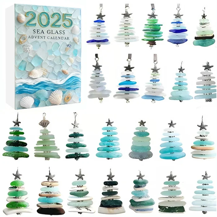 Seeglas-Weihnachtsbaum-Adventskalender | Hinter jeder Tür eine Überraschung