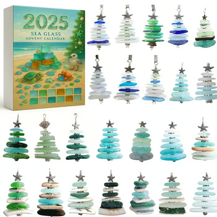 Seeglas-Weihnachtsbaum-Adventskalender | Hinter jeder Tür eine Überraschung