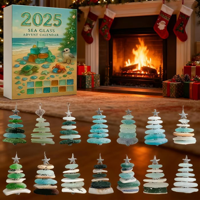 Seeglas-Weihnachtsbaum-Adventskalender | Hinter jeder Tür eine Überraschung