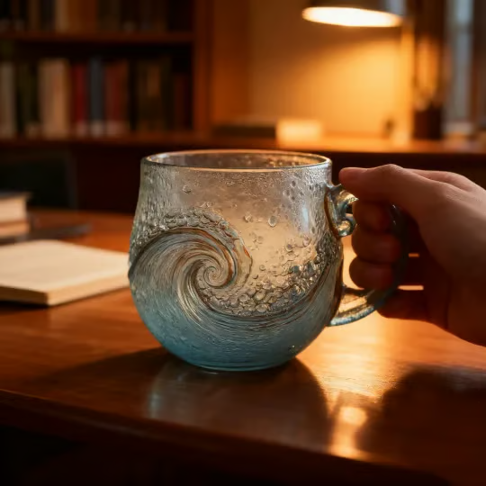 See-Glas-Wellen-Tasse