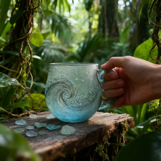 See-Glas-Wellen-Tasse