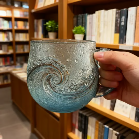 See-Glas-Wellen-Tasse