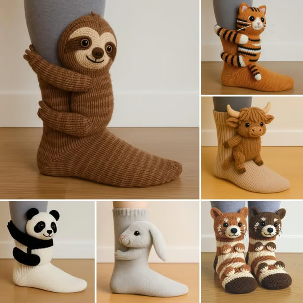 🔥🦥Tiersocken🧦Ein Paar