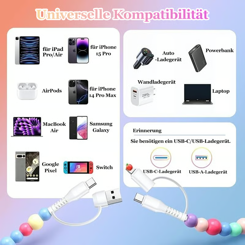 Perlen-Ladekabel
