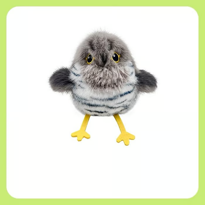Flappendes Vogel-Katzenspielzeug – USB-aufladbarer und bewegungsaktivierter zwitschernder Vogel