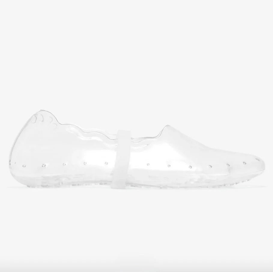 Silver Stars – Transparente Glitzerschuhe